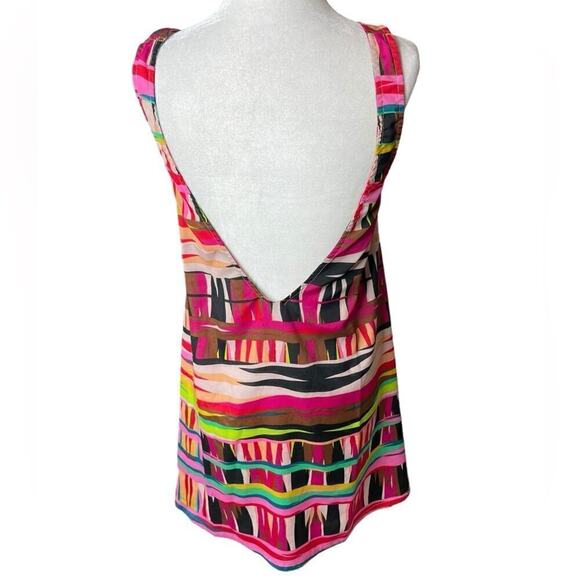 Vintage 90s Show Me Your Mumu Colorful Sleeveless Mini Dress Beach Sz Small - Picture 4 of 10